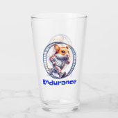 Hamster Endurance Running Shirt Hamster laufen Glas (Rückseite)