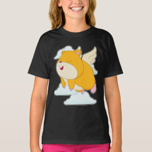 Hamster Engel Flügel Wolken T-Shirt