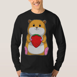 Hamster Erdbeere Frucht T-Shirt