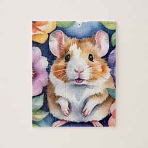 Hamster-Familien-Haustier-Porträt Puzzle