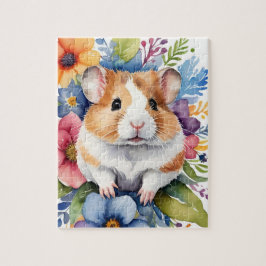 Hamster-Familien-Tierporträt Puzzle