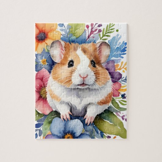 Hamster Family Pet Portrait Puzzle (Vertikal)