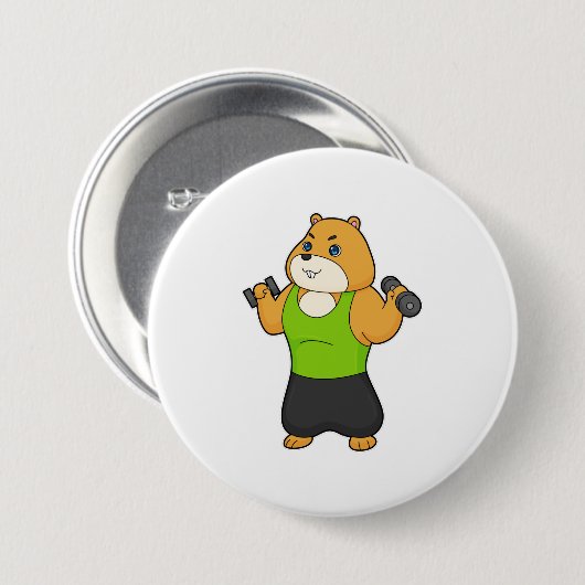 Hamster Fitness Dumbbell Button (Vorne & Hinten)