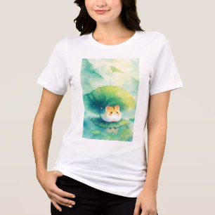 Hamster Floating Fun Tri-Blend Shirt