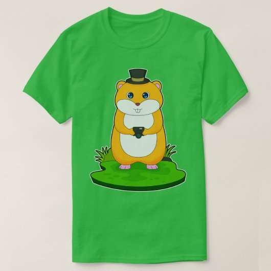 Hamster Fotograf-Kamera T-Shirt (Design vorne)