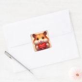 Hamster Frohen Valentinstag Aufkleber (Umschlag)