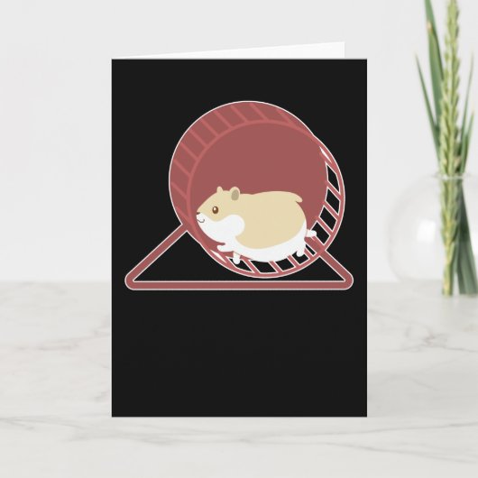 Hamster Funny Design Rodent Zwarf Hamster Geschenk Karte (Vorderseite)