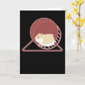 Hamster Funny Design Rodent Zwarf Hamster Geschenk Karte (Gelbe Blume)