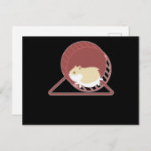 Hamster Funny Design Rodent Zwarf Hamster Geschenk Postkarte (Vorne/Hinten)