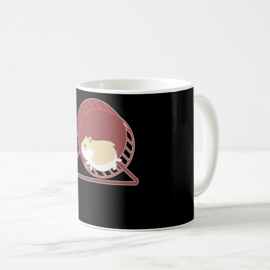 Hamster Funny Design Rodent Zwerg Hamster Geschenk Kaffeetasse (VorderseiteRechts)