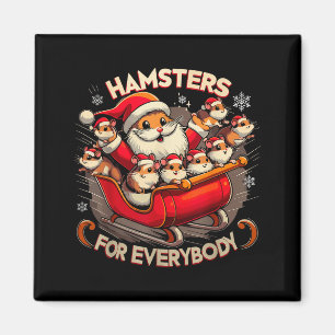 Hamster für jeden Weihnachten Schlafanzug Hamster Magnet