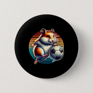 Hamster Fußballspieler Cool Byll Champion Kinder  Button
