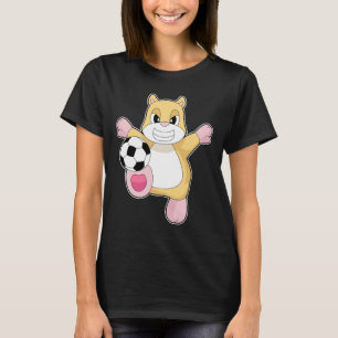 Hamster Fußballspieler Fußball Sport T-Shirt