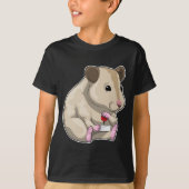 Hamster Gamer Controller T-Shirt (Vorderseite)