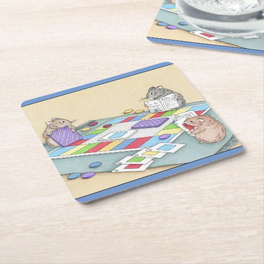 Hamster Games Rechteckiger Pappuntersetzer (angewinkelt)