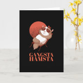 Hamster - Gangsta Hamsta Karte (Gelbe Blume)