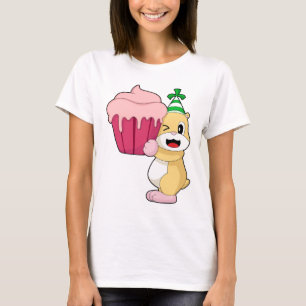 Hamster-Geburtstagscupcake T-Shirt