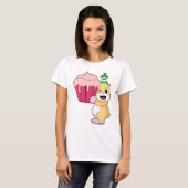 Hamster-Geburtstagscupcake T-Shirt (Vorne ganz)