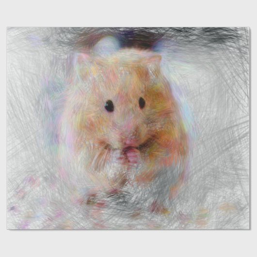 Hamster Geschenkpapier (Flach)