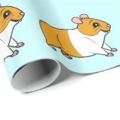 Hamster Geschenkpapier (Rolleneckpunkt)