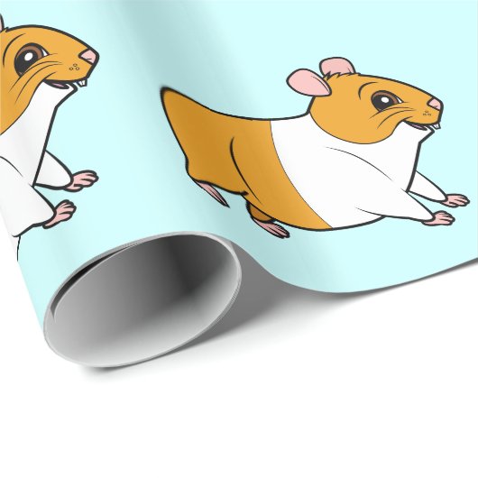 Hamster Geschenkpapier (Rolleneckpunkt)