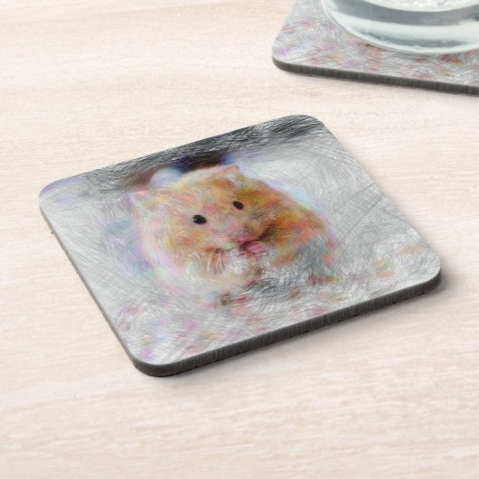 Hamster Getränkeuntersetzer (Linke Seite)