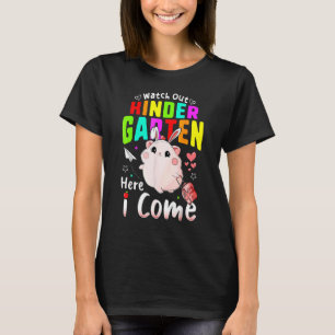 Hamster Girl Back to School Kindergarten T-Shirt