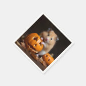 Hamster Halloween Serviette (Ecke)