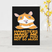 Hamster - Hamster machen mich glücklich Karte (Gelbe Blume)