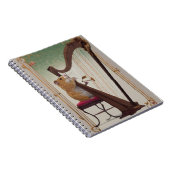 Hamster Harpist Notebook – Elegant Music Notizblock (Rechte Seite)