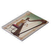 Hamster Harpist Notebook – Elegant Music Notizblock (Linke Seite)