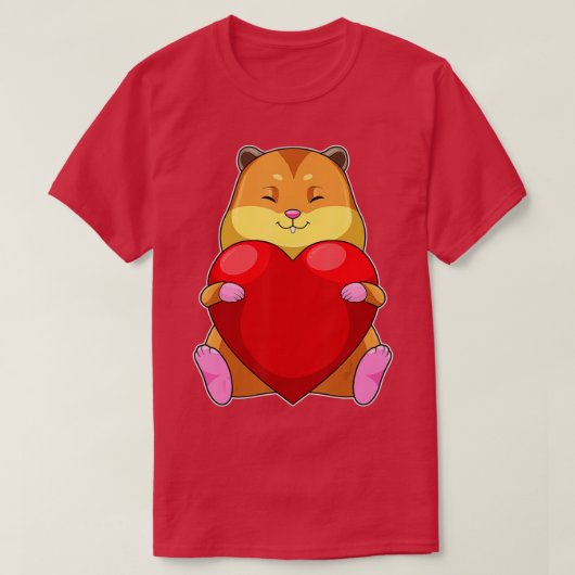 Hamster Heart T-Shirt (Design vorne)
