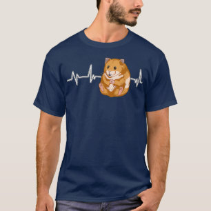 Hamster Heartbeat EKG Heart Rate Hamsters T-Shirt