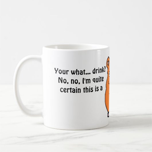 Hamster-heiße Wanne-Tasse Kaffeetasse (Links)