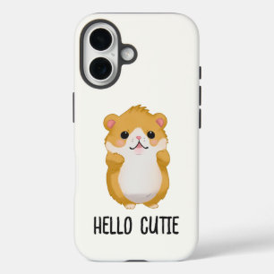 Hamster Hello Cutie iPhone 16 Hülle