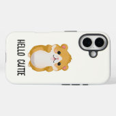 Hamster Hello Cutie Case-Mate iPhone Hülle (Rückseite (Horizontal))