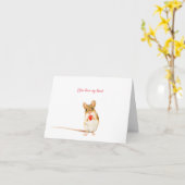 Hamster Herzgrüßkarte Karte (Gelbe Blume)
