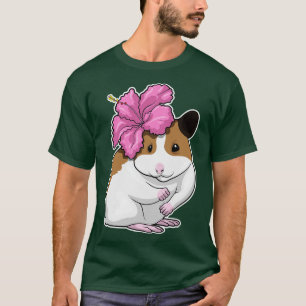 Hamster Hibiskus Blume T-Shirt