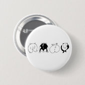 Hamster-Hintern Button (Vorne & Hinten)
