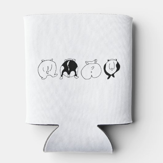 Hamster-Hintern Dosenkühler (Rückseite)