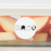 Hamster-Hintern Etiketten (Befestigt)