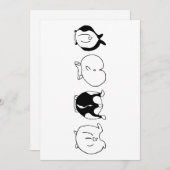 Hamster-Hintern Feiertagskarte (Vorne/Hinten)