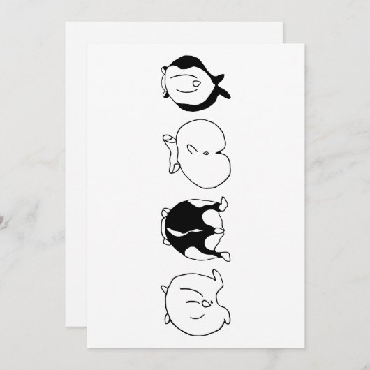 Hamster-Hintern Feiertagskarte (Vorne/Hinten)