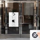 Hamster-Hintern Fensteraufkleber (Büro Tür)