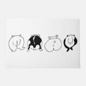 Hamster-Hintern Fußmatte (Vorderseite)