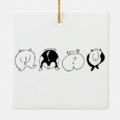 Hamster-Hintern Keramikornament (Rückseite)