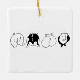 Hamster-Hintern Keramikornament