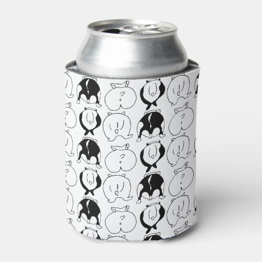 Hamster Hintern Pattern Dosenkühler (Kanne Vorderseite)