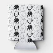 Hamster Hintern Pattern Dosenkühler (Rückseite)