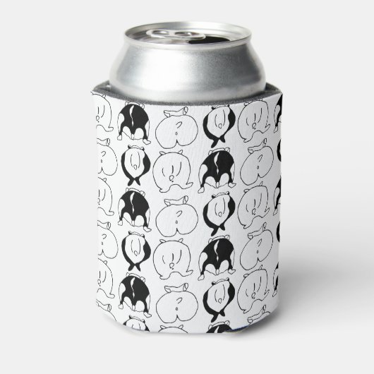 Hamster Hintern Pattern Dosenkühler (Kanne Rückseite)